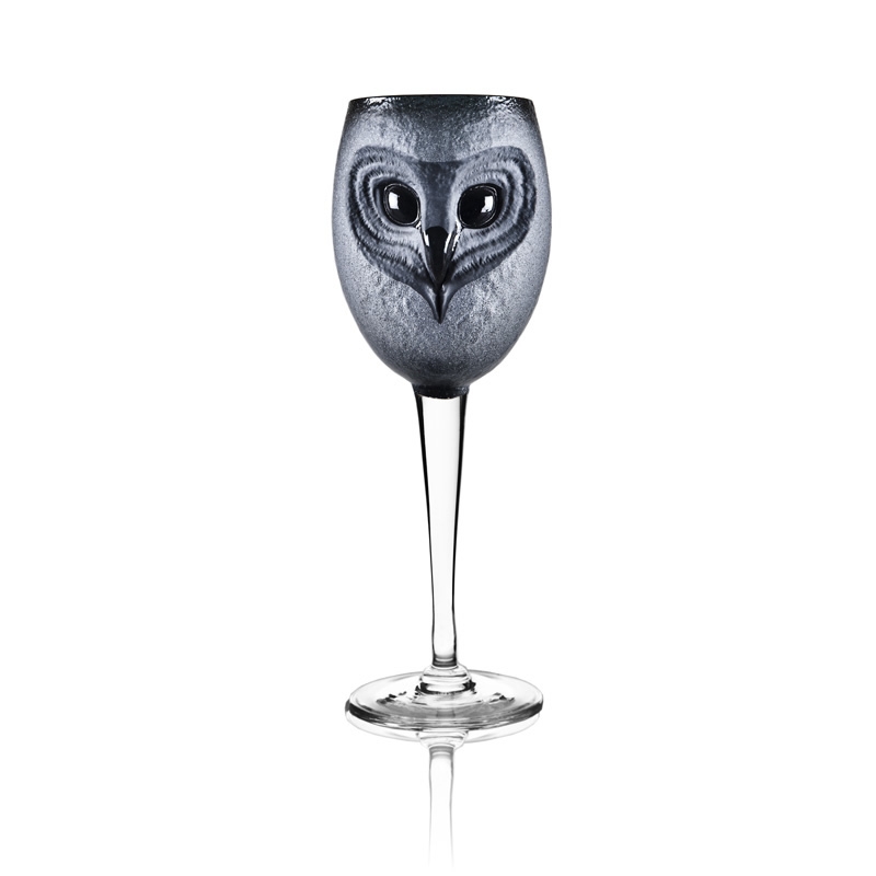 Owl Wine Glass From The STRIX Tableware Collection 