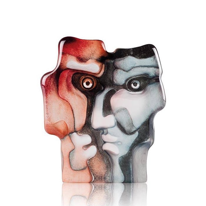 MASQ Crystal Modern Faces Sculpture