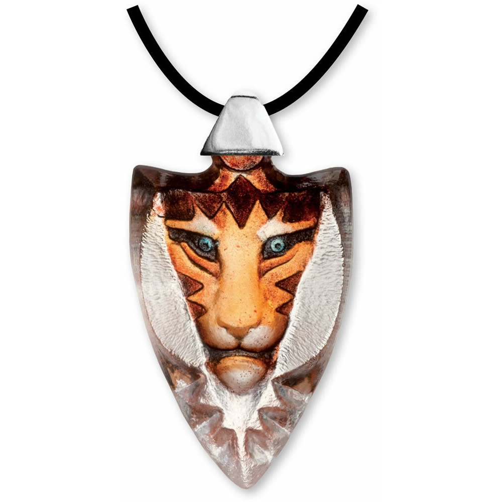Tigris Crystal Necklace Orange