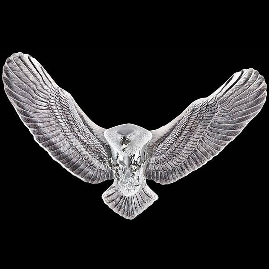 Crystal Eagle Wall Sculpture Limited Edition of 29 Pieces Brown