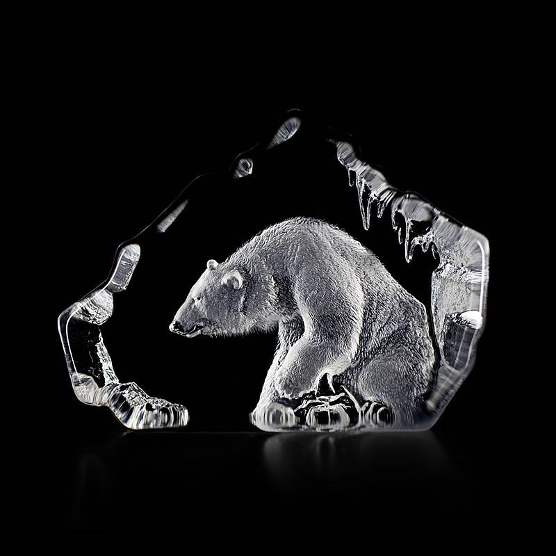 Polar Bear Crystal Sculpture