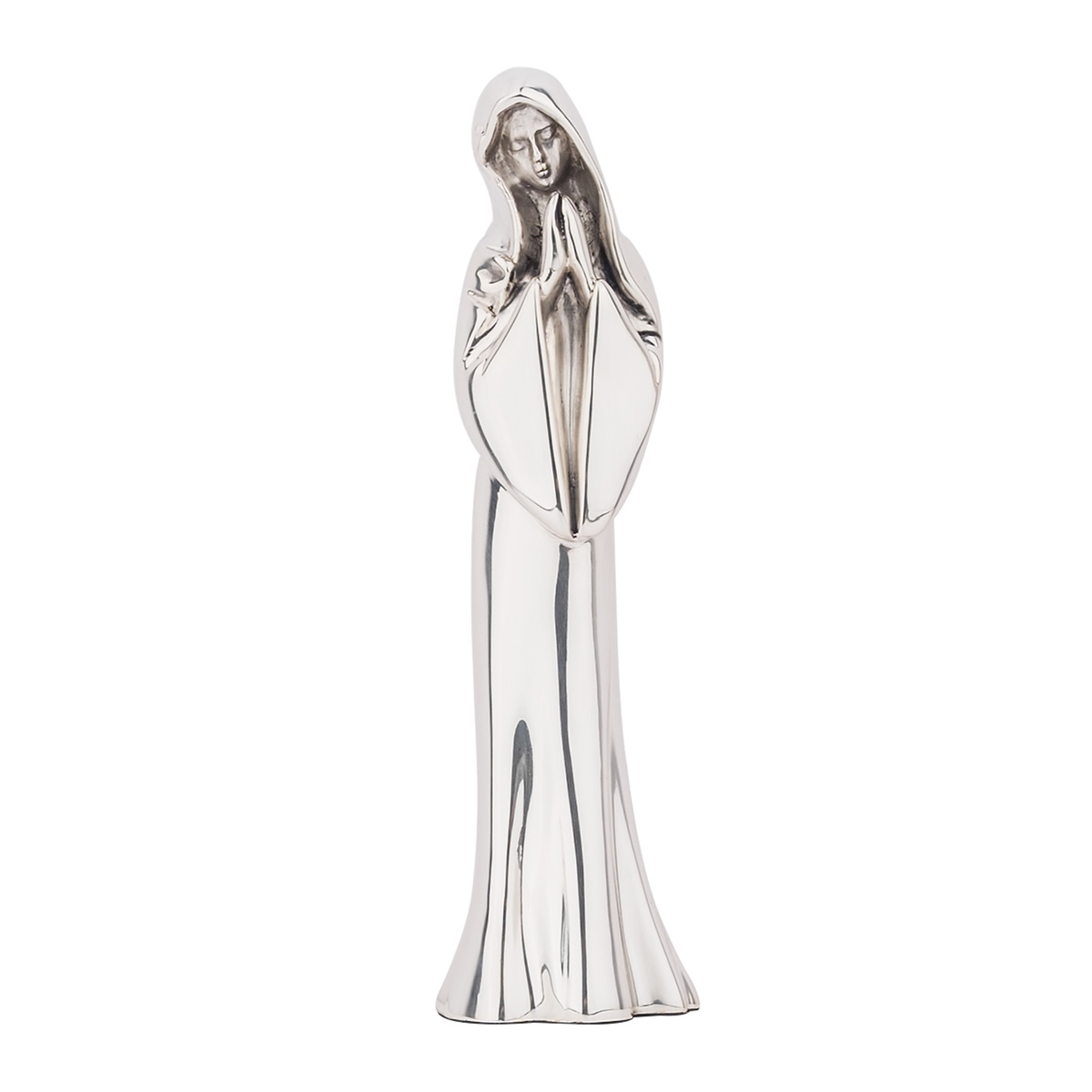 Silver Madonna Sculpture 