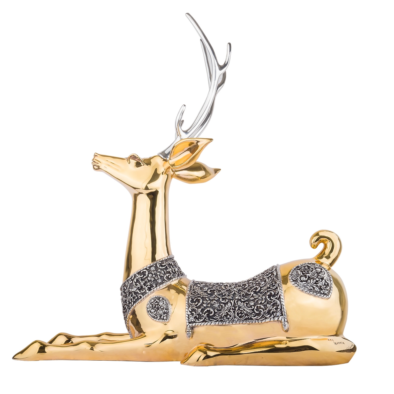 Gold Thai Deer Sculpture