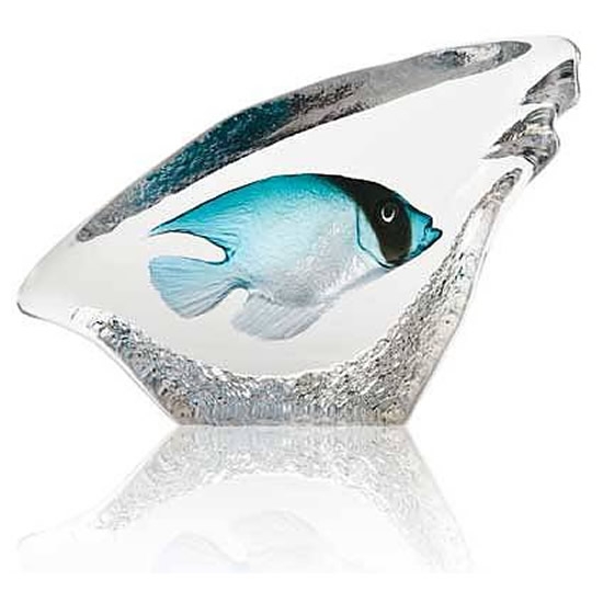 Coral Reef Fish Crystal Sculpture Turquoise