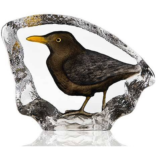 Blackbird Crystal Sculpture 