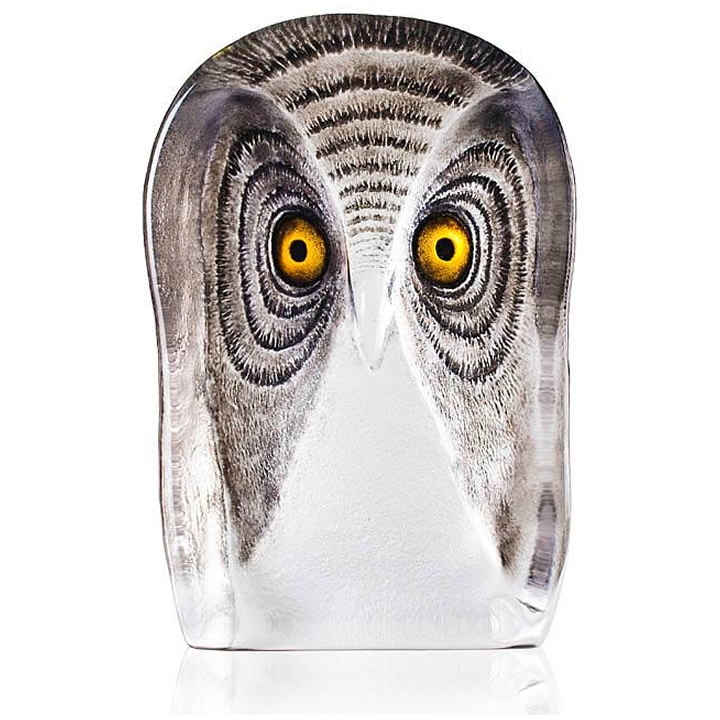 Modern Owl Crystal Sculpture Large