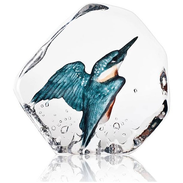 Kingfisher Bird Crystal Sculpture