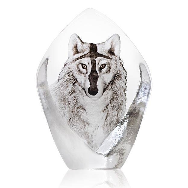 Wolf Crystal Sculpture 