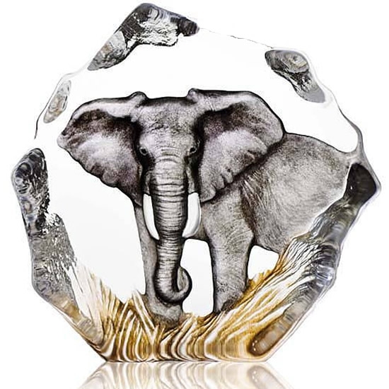 Elephant Crystal Sculpture Large