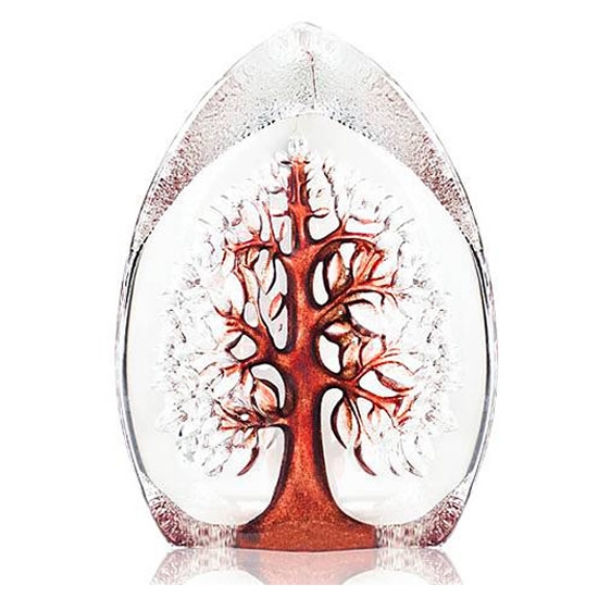 Tree of Life Crystal Sculpture Red