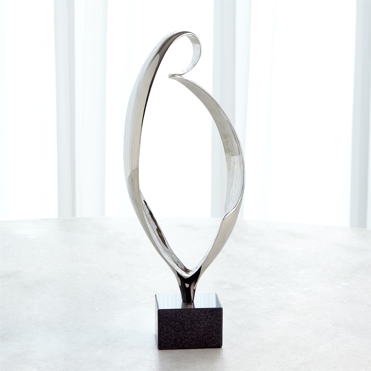 Bent Loop Sculpture Nickel