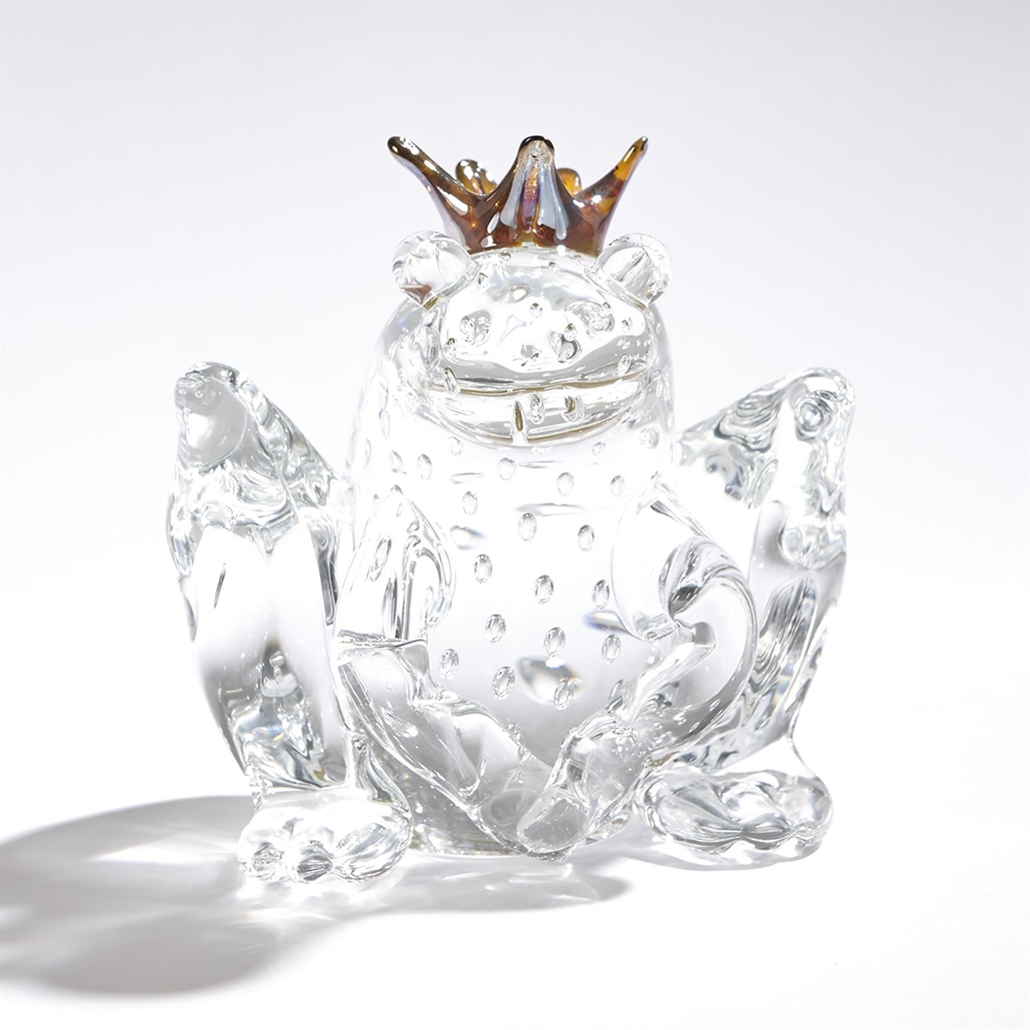 Frog Prince Glass Sculpture