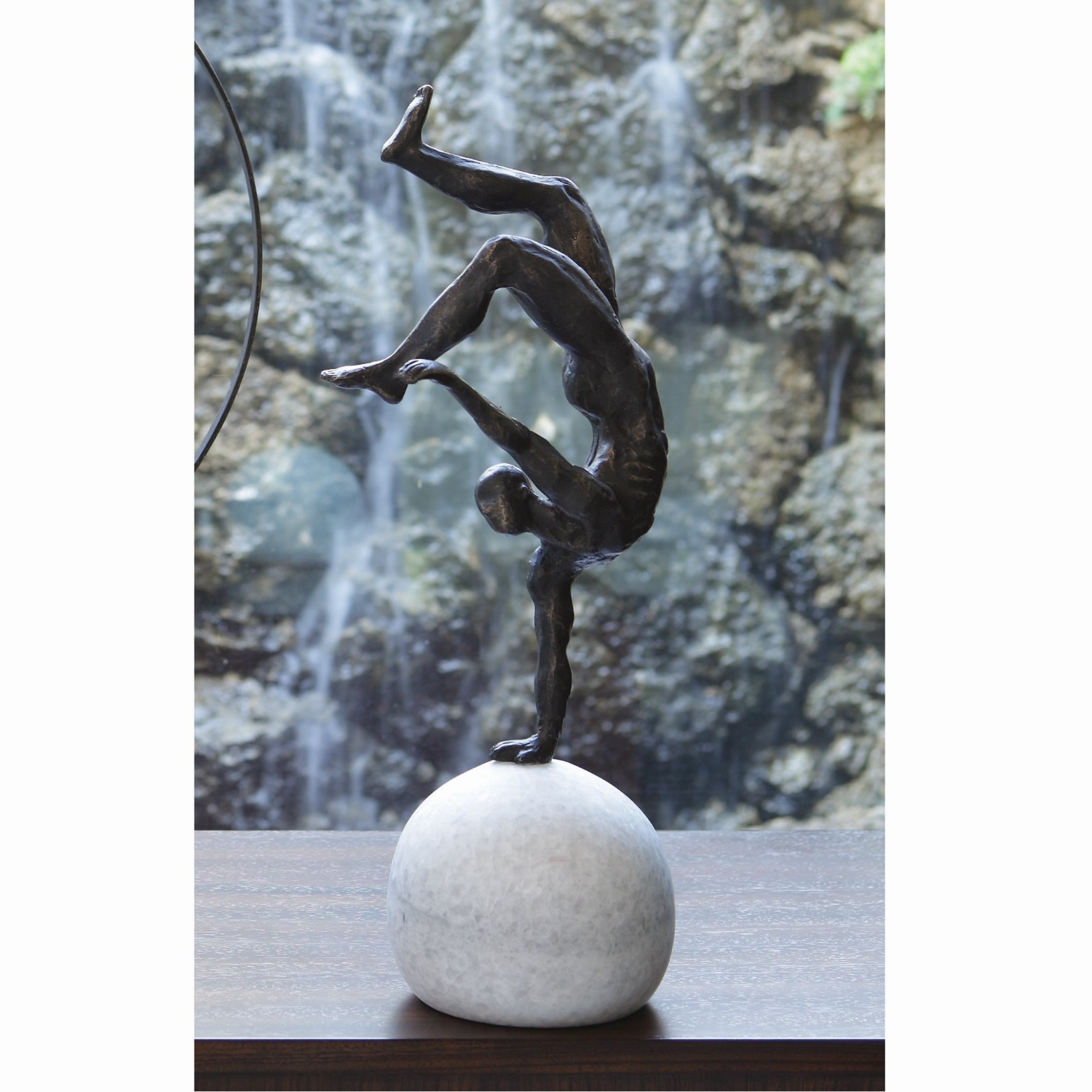 Acrobat Sculpture One Hand Balancing Act