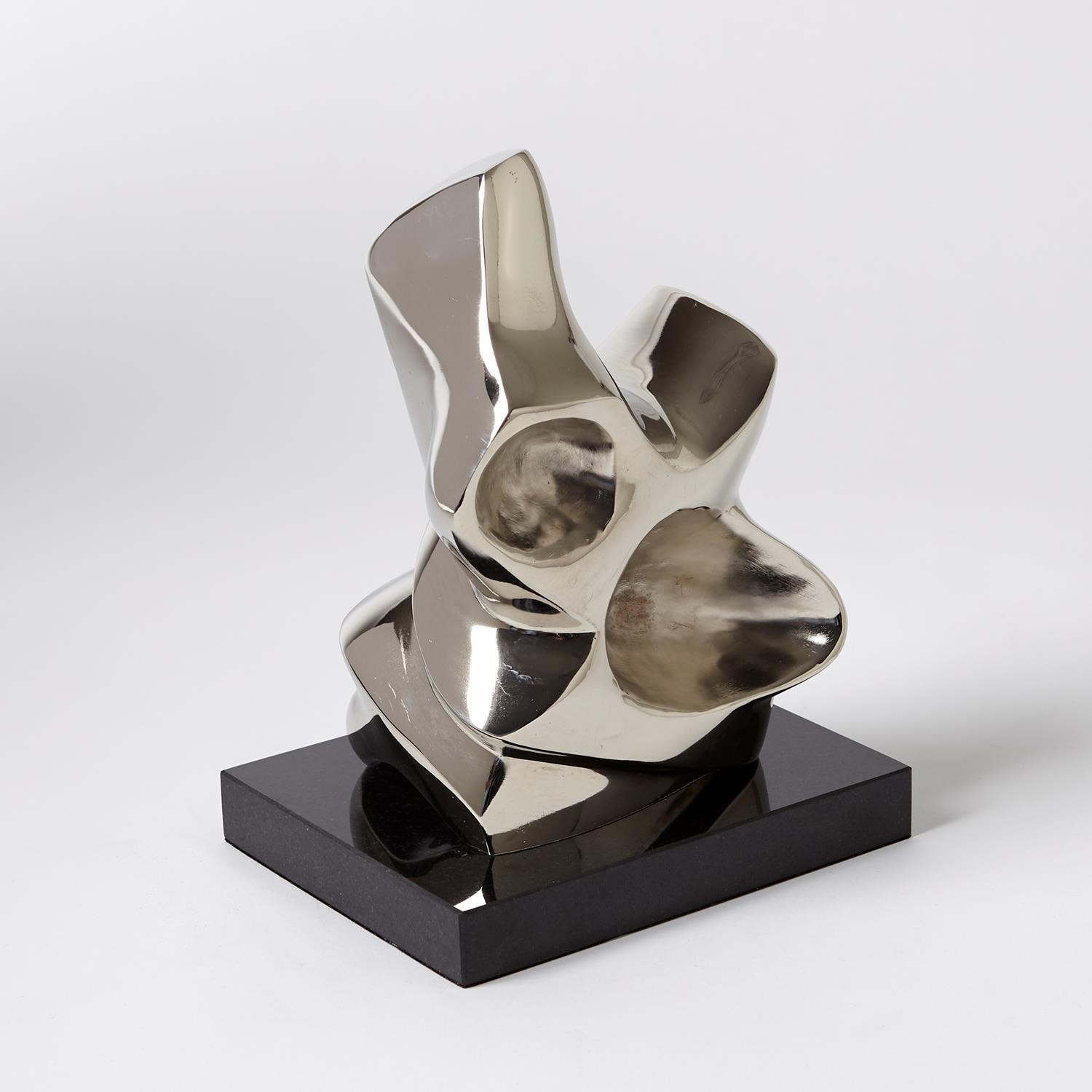 Abstract Figural Sculpture Nickel Large